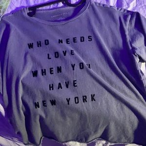 black&gray "who needs love when you have nyc"